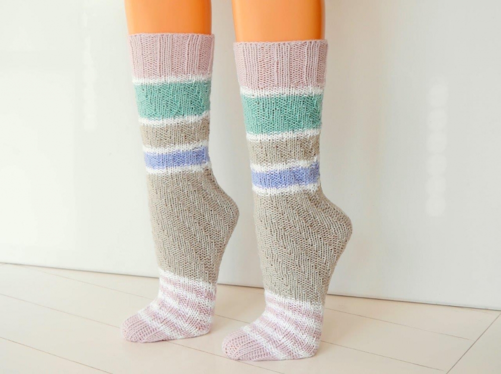 Strickanleitung - SPIRALSOCKEN stricken – ohne Ferse – No.132